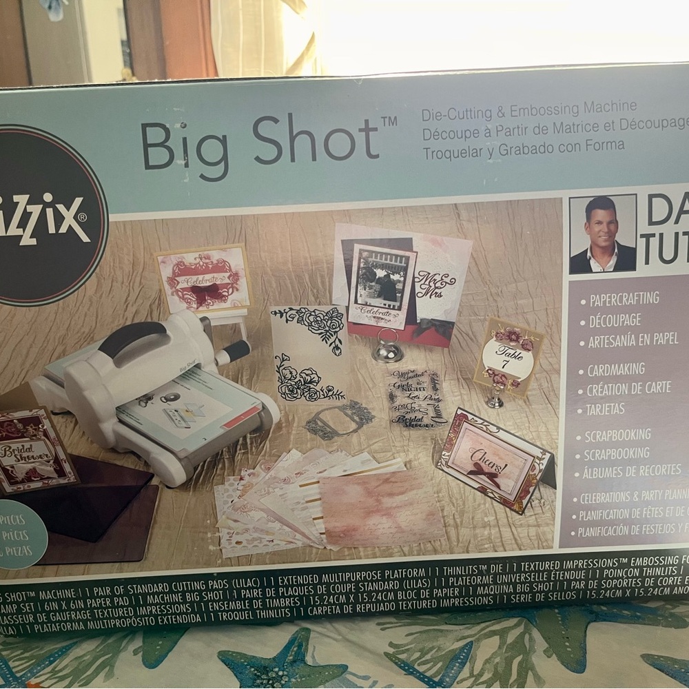 Sizzix Big Shot Die-Cutting Machine with Pink and White Accessories